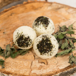 Olejová šumivá koule do koupele - Máta a rozmarýn